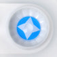 Sky Blue Four-pointed Star Contacts